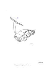 Jaguar Genuine Trunk Lid Spoiler Fits S-Type 1999-2008 Classic XR837448XXX