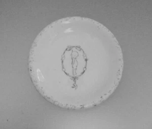 * Antique Kewpie/Cupie Salt Glaze Butter Pat * 3 Inches * Unmarked TEPCO China * - Picture 1 of 4