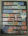 Vintage Lot with Double Sided Sheet Postage Stamps Chile Israel Many Others