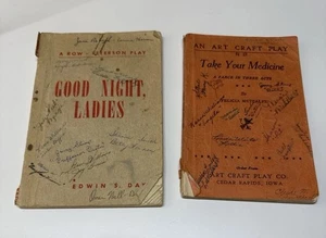 Lot Of 2 Vtg  1940S Play Scripts Good Night, Ladies ,Take Your Medicine - Picture 1 of 17
