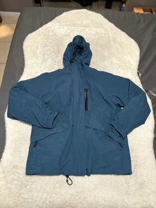 Cabelas Goretex Womens Blue Full Zip Outdoor Hooded Lined Jacket Size Small - Picture 1 of 10