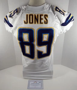 Camiseta blanca emitida por el juego James Jones #89 2015 de los San Diego Chargers - Imagen 1 de 6