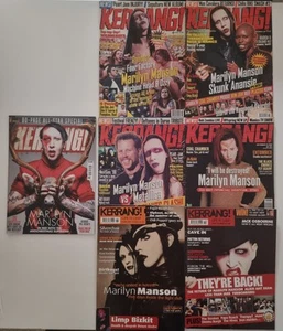 MARILYN MANSON Kerrang Magazines X 7 (All With Posters) 1997-2017 - Picture 1 of 24