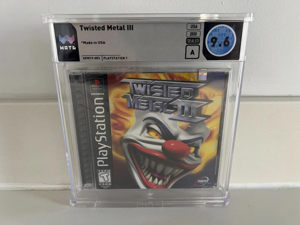 Twisted Metal III (PS1, Playstation 1) WATA 9.6 A New Sealed Graded CGC VGA PSA - Image 1 of 4