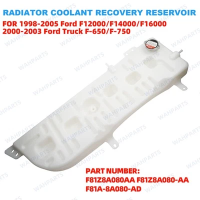 Radiator Overflow Coolant Reservoir For 2000-2005 Ford F650 F750 F81A-8A080-AD Foto 1 de 4