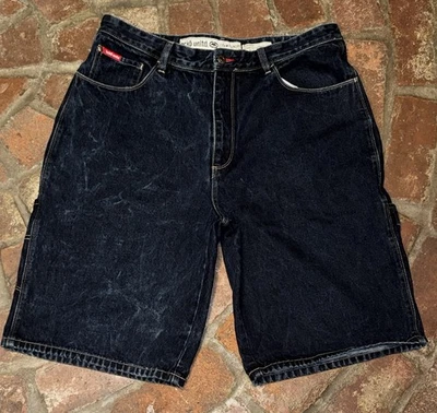 De colección Y2K Ecko Unltd. Pantalones cortos de mezclilla cargo Foundry-Fit para hombre talla 36 Foto 1 de 4