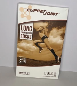 Copper Joint Unisex 1 Pair Long Compression Socks New - Picture 1 of 12