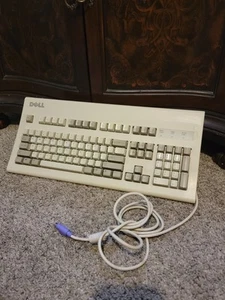 Vintage Dell AT101W Keyboard Wired Mechanical GYUM90SK PS/2 ALPS 0006780D - Picture 1 of 9