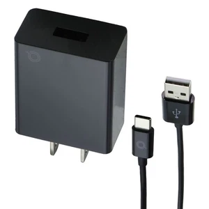 Quikcell Power Pack 2.4A Wall Charger with 4ft USB-A to USB-C Cable - Black - Picture 1 of 5