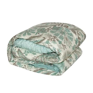 VCNY Home Dena Bed In A Bag Blue and Brown Floral 8 Piece Bedding Set, Full Size - Picture 1 of 7