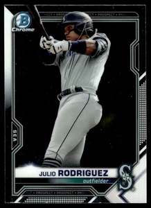 2021 Bowman Chrome Prospects Julio Rodriguez Seattle Mariners #BCP-231 - Picture 1 of 2