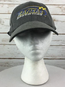 Kansas Speedway Baseball Cap Flag Adjustable Hook Loop Gray Embroidered - Bild 1 von 8