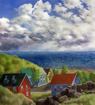 Street Below - Elegante decoración para el hogar - impresión para agregar belleza a la decoración - regalo colgante de pared Foto 1 de 4