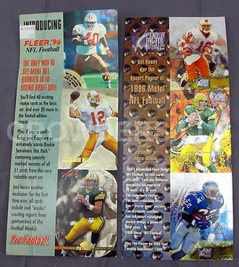 Fleer Metal 1996 Football & Fleer '96 NFL Promo Card Sheets Brett Favre Dilfer  - Picture 1 of 5