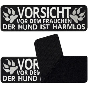 Patch per cani velcro patch cani da assistenza ""Attenzione alle donne"" 100 x 30 mm - Foto 1 di 7