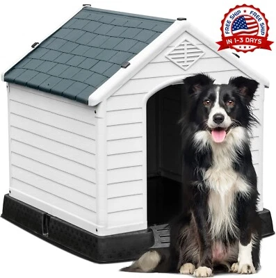 Casa Casita Para Perros Gatos Medianos Previene Las Pulgas Ventilada Hasta 50 Lb Foto 1 de 4