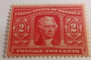 USA. Scott's # 324. MH. Thomas Jefferson. sal's stamp store. - Picture 1 of 2