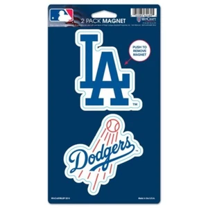 LOS ANGELES DODGERS 2 PACK OF VINYL DIE-CUT MAGNETS HIGH QUALITY HEAVY DUTY - Picture 1 of 1