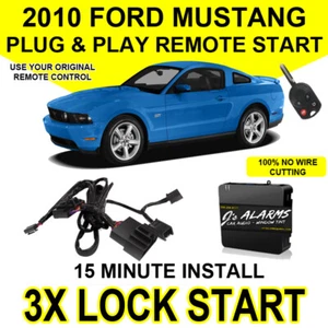 2010 Ford Mustang Plug & Play Remote Car Starter DIY Install 3X Lock FO1A - Picture 1 of 2