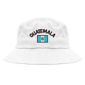 Guatemala flag embroidered bucket hat, National flag embroidered bucket hat! - Picture 1 of 3