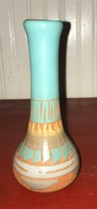 Vintage Native American Design Bud Vase - Picture 1 of 6