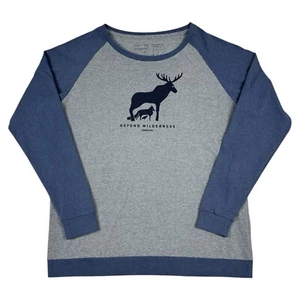Patagonia Defend Wilderness Responsibili-Tee Mens Large Raglan Long Sleeve Top - Picture 1 of 8