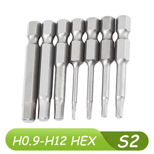 1/4" Hex Key Allen Bit Set Quick Change Connect Impact Driver Power Drill Metric - Picture 1 of 29