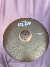 Paiste RUDE Thin Crash Drum Cymbal 18" Switzerland C Pic -. Dent