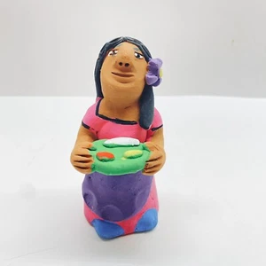 Vintage Josefina Aguilar Pottery Figurine Muneca Doll Mexico Folk Art - Picture 1 of 8