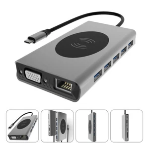 13 -in-1 13-in-1-Dockingstation Erweiterungsübertragungsadapter -C-USB-Hub - Afbeelding 1 van 12