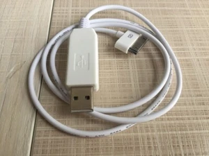 CUSTOM 12V 30Pin-USB =Firewire Charging Cable Cord For iPod Mini 1st 2nd A1051 - Picture 1 of 12
