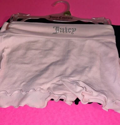 ¡NUEVO!Paquete de 2 Bragas Sexy, Elásticas Para Mujer Niño Juicy Couture/EXTRA GRANDES Foto 1 de 4