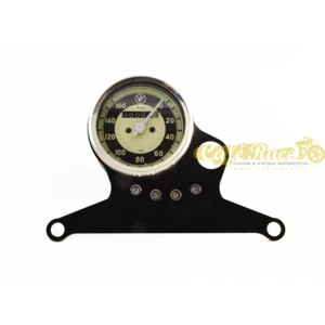 Supporto strumento 80mm per BMW R nero con foro blocchetto chiave made in italy - Foto 1 di 2