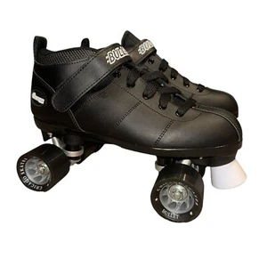 NWOT Chicago B-100 Bullet Speed Skates Mens 9 Black Wheels Indoor Outdoor Skates - Picture 1 of 11