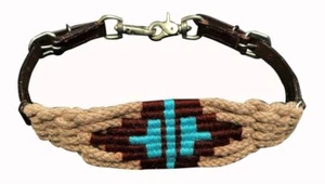 Showman Wool Blend Multi-Strand Wither Strap w/ Aztec Design - Picture 1 of 1