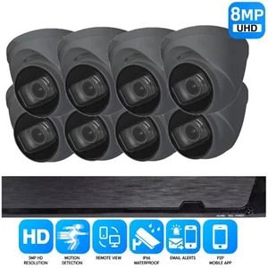 Sistema de CCTV 8 MP 8 CANALES 4K Ultra HD DVR Cámara Domo Kit de Seguridad para el Hogar NightVision Reino Unido - Imagen 1 de 23