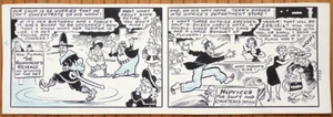 Planche originale strip "Terry Thomas" par Terry WAKEFIELD pour Film-Fun en 1958 - Picture 1 of 2