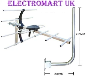 MINI COMPACT TV DIGITAL FREEVIEW HD AERIAL OUTDOOR LOFT 4G 5G KIT FASCIA BRACKET - Picture 1 of 1