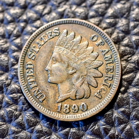 (ITM-4714) 1890 Indian Cent ~ AU Cndtn ~ THIS COIN SHIPS FREE! Cover