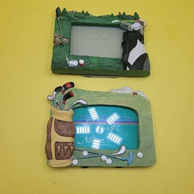 Marcos de fotos 3D temáticos de palos de golf de 2 piezas para fotos de 3 1/2" x 5" Foto 1 de 4