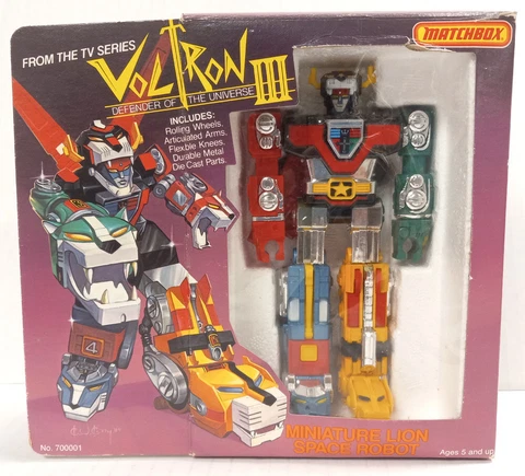 VOLTRON III DEFENDER OF THE UNIVERSE MINIATURE LION SPACE ROBOT MATCHBOX 1984 Cover