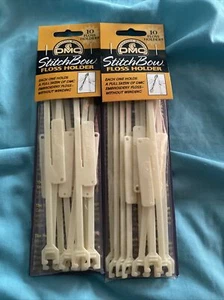 2 DMC Stitch Bow Cross Stitch FLOSS HOLDER 20 Total Floss Holders NEW - Picture 1 of 5