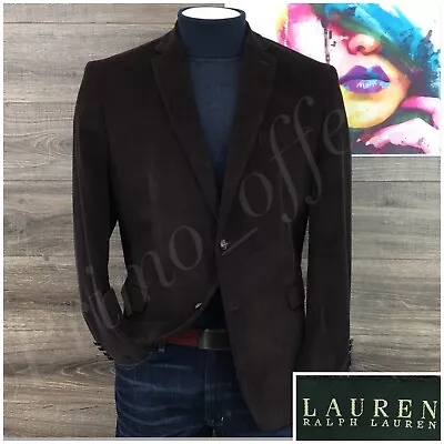 Ralph Lauren Mens Blazer Sport Coat Two Button Casual Jacket 46R Corduroy Suits - Image 1 of 4