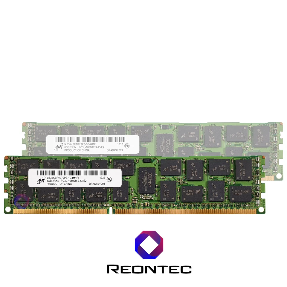8GB SERVER RAM Micron PC3 - 10600R DDR3 MT36JSF1G72PZ-1G 2Rx4 Memoria - Immagine 1 di 1