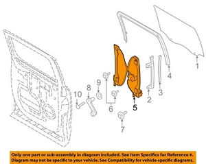 FORD OEM 17-22 F-150 Rear Door Glass Hardware-Window Regulator FL3Z1627001W - Picture 1 of 2