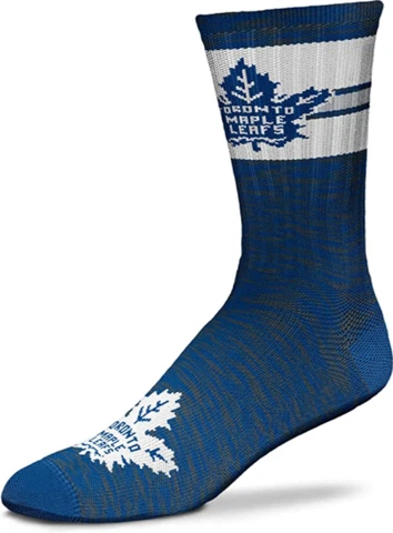 Toronto Maple Leafs Hockey Blue RMC First String Deuce Crew Socks Cover
