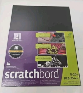 Ampersand Art Supply Scratch Art Panel: Museum Series Scratchbord,8x10 - Picture 1 of 3