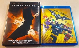 Blu-ray Lego Batman Movie and Full Screen Edition Batman Begins 2 DVDs - Imagen 1 de 3