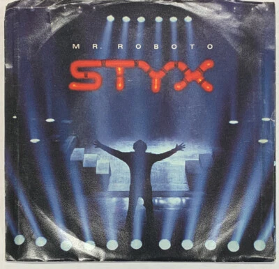 45 rpm Vintage 7” Vinyl Single Hit Record Styx - Mr Roboto Picture Sleeve - Image 1 of 2
