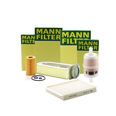 Mann-Filter Air Cabin Fuel Engine Oil Filter Kit For Mercedes-Benz ML250 - Image 1 of 2
